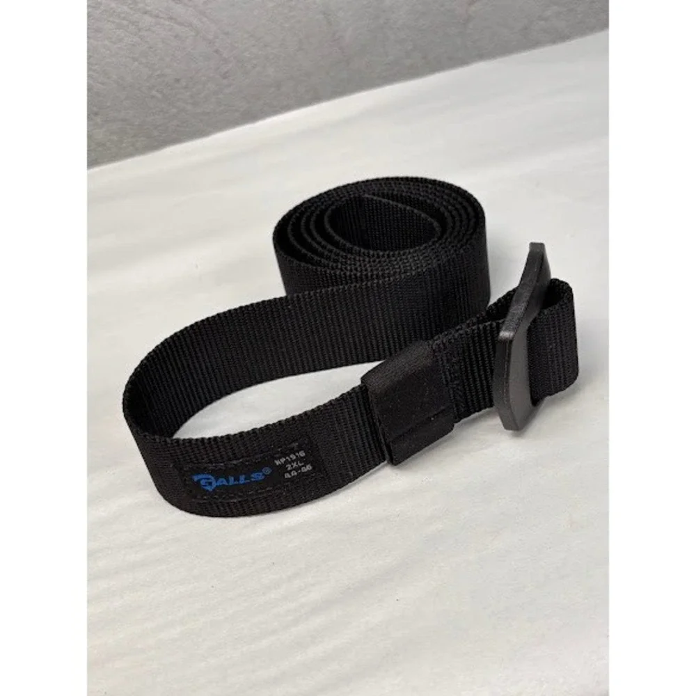 Galls NP1916 Mens Tactical Web Belt Black 2XL 44-46 Non-Metallic Buckle NEW